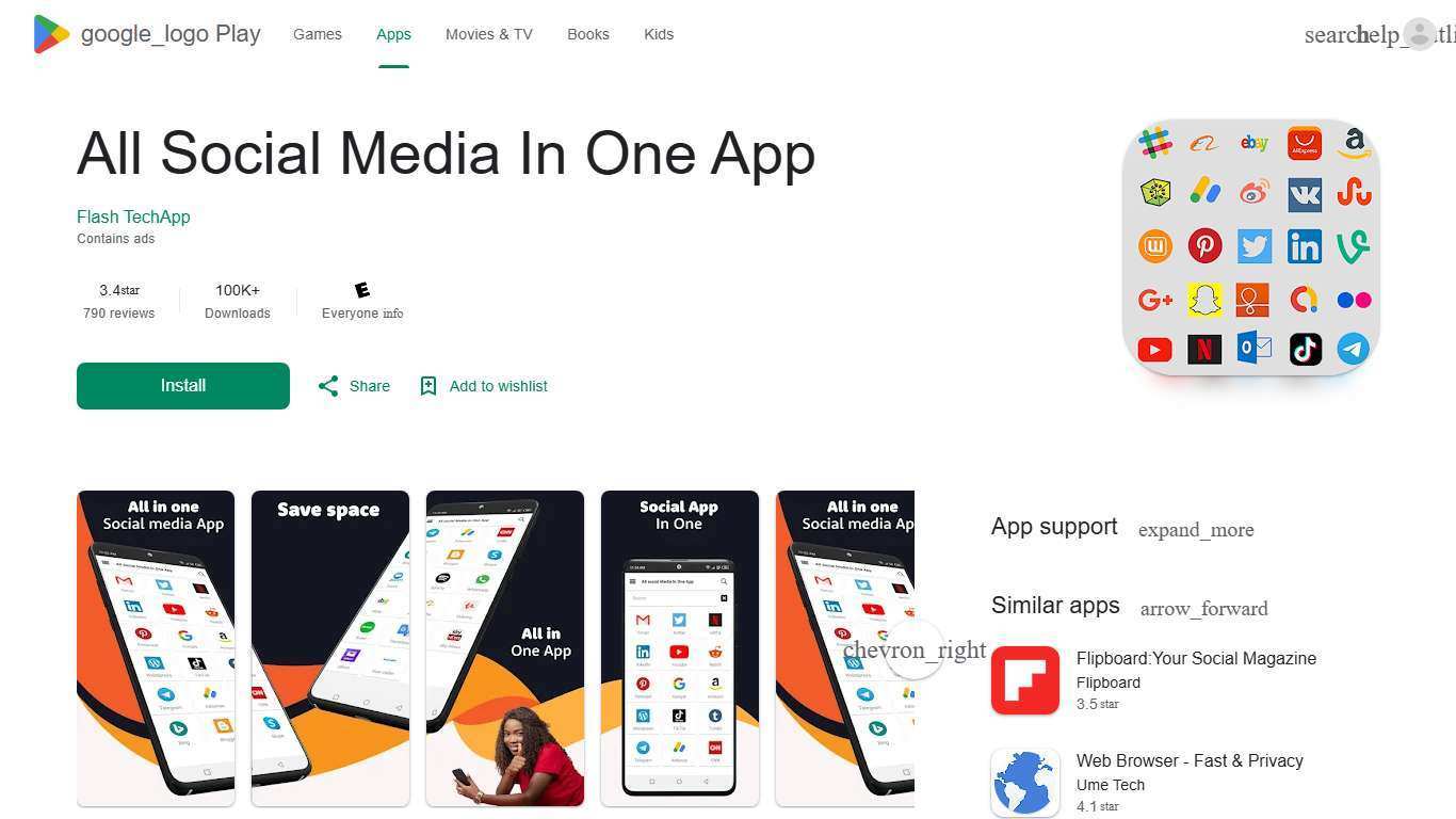 All Social Media In One App - Apps on Google Play