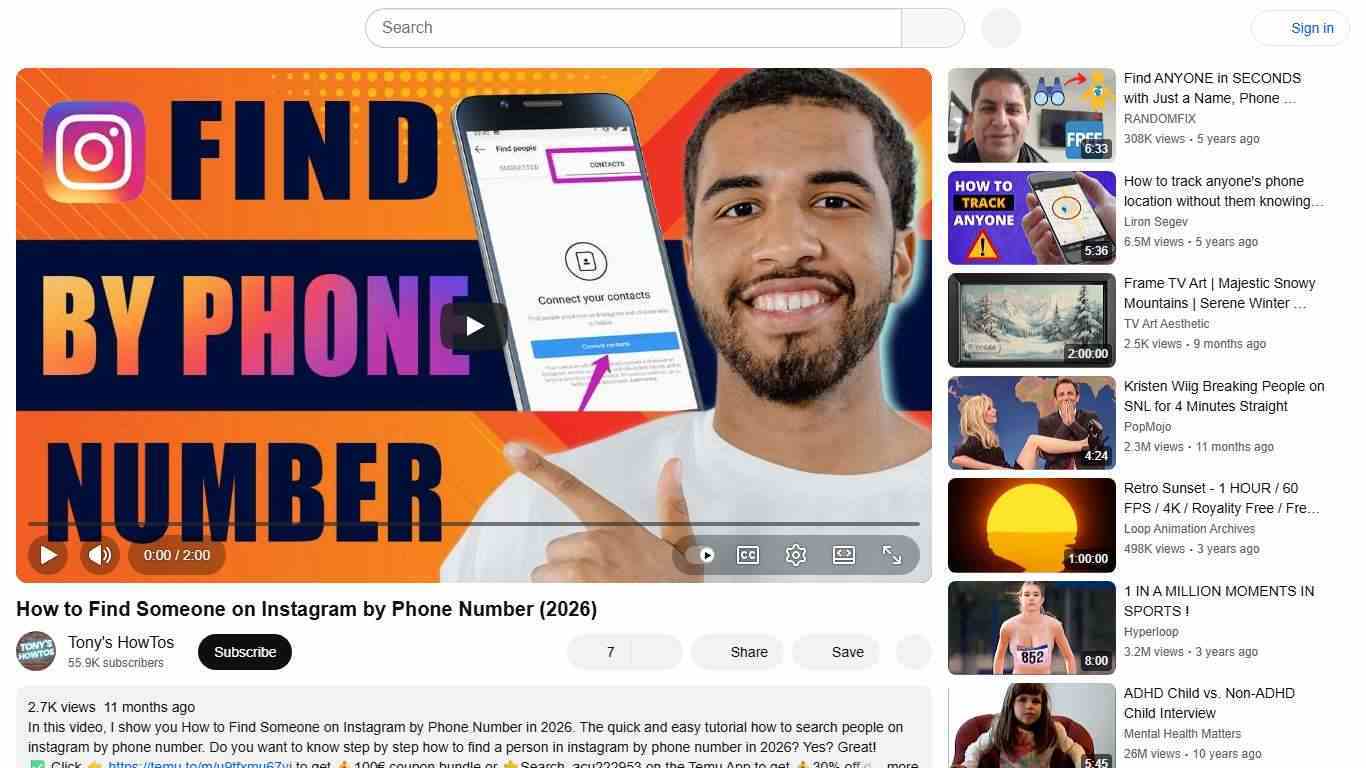 How to Find Someone on Instagram by Phone Number (2026) - YouTube
